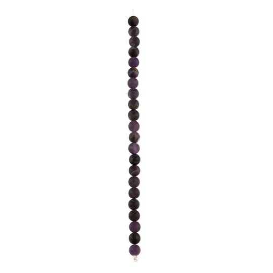 12 Packs: 22 ct. (264 total) Matte Amethyst Round Beads, 8mm by Bead Landing™
